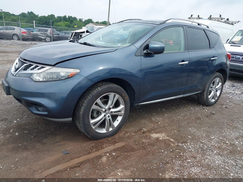 2011 Nissan Murano VIN JN8AZ1MW2BW173926 IAAI salvage auction — NORMAL WEAR, Clear (Pennsylvania), sold $275 on 2026-07-15 (photo 2)