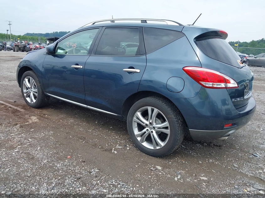 2011 Nissan Murano VIN JN8AZ1MW2BW173926 IAAI salvage auction — NORMAL WEAR, Clear (Pennsylvania), sold $275 on 2026-07-15 (photo 3)