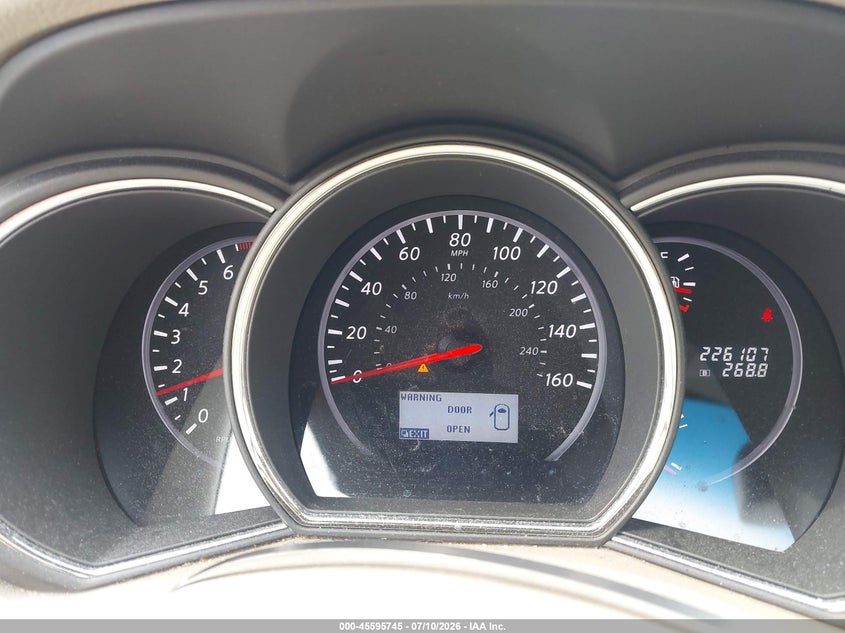 2011 Nissan Murano VIN JN8AZ1MW2BW173926 IAAI salvage auction — NORMAL WEAR, Clear (Pennsylvania), sold $275 on 2026-07-15 (photo 7)