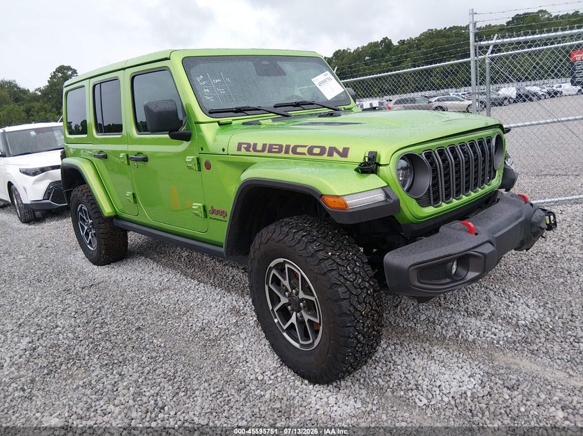 2026 Jeep Wrangler / VIN 1C4PJXFN9TW156823 IAAI salvage auction — LEFT FRONT, Salvage Title, sold $24,975 on 2026-07-29 (photo 1)