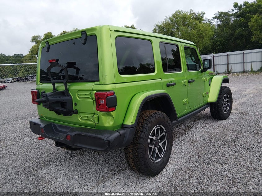 2026 Jeep Wrangler / VIN 1C4PJXFN9TW156823 IAAI salvage auction — LEFT FRONT, Salvage Title, sold $24,975 on 2026-07-29 (photo 4)
