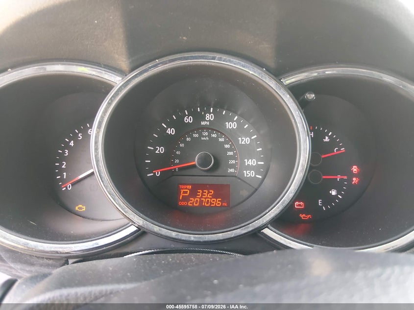 2012 Kia Sorento VIN 5XYKT3A1XCG300023 IAAI salvage auction — FRONT END, Salvage Title, sold $700 on 2026-07-23 (photo 7)