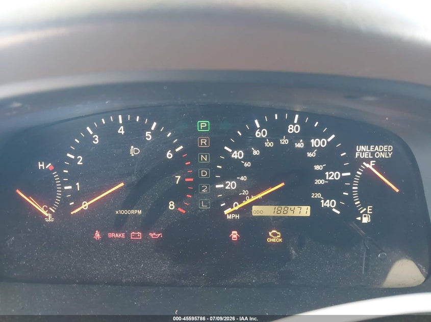 2001 Lexus Es 300 VIN JT8BF28G010310346 IAAI salvage auction — ALL OVER, Salvage (California), sold $25 on 2026-07-29 (photo 7)