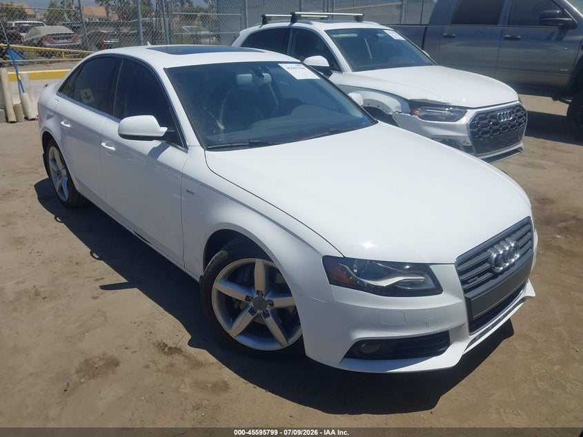 2012 Audi A4 VIN WAUKFCFL2CN014383 IAAI salvage auction — NORMAL WEAR, Clear - Dealer Only (California), sold $1,525 on 2026-07-15 (photo 1)