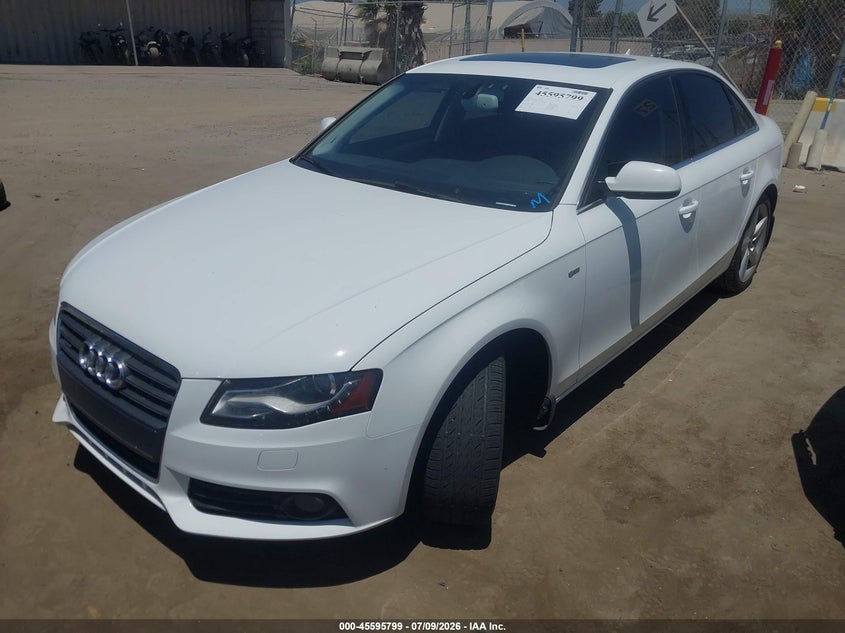 2012 Audi A4 VIN WAUKFCFL2CN014383 IAAI salvage auction — NORMAL WEAR, Clear - Dealer Only (California), sold $1,525 on 2026-07-15 (photo 2)