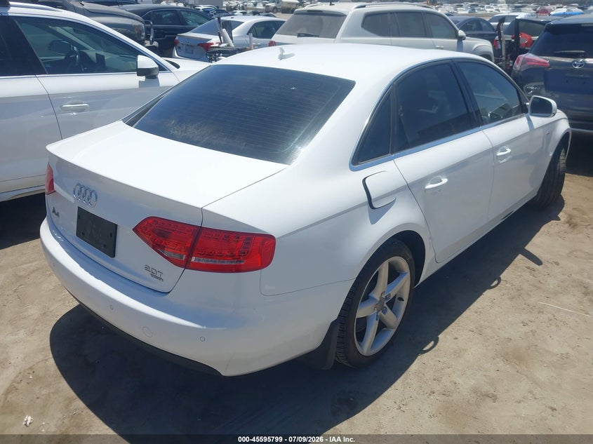 2012 Audi A4 VIN WAUKFCFL2CN014383 IAAI salvage auction — NORMAL WEAR, Clear - Dealer Only (California), sold $1,525 on 2026-07-15 (photo 4)