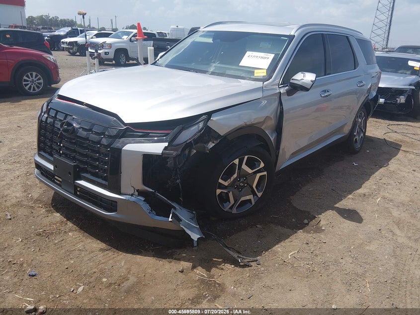 2024 Hyundai Palisade VIN KM8R54GE6RU685091 IAAI salvage auction — FRONT & REAR, Salvage Title, sold $8,300 on 2026-08-26 (photo 2)