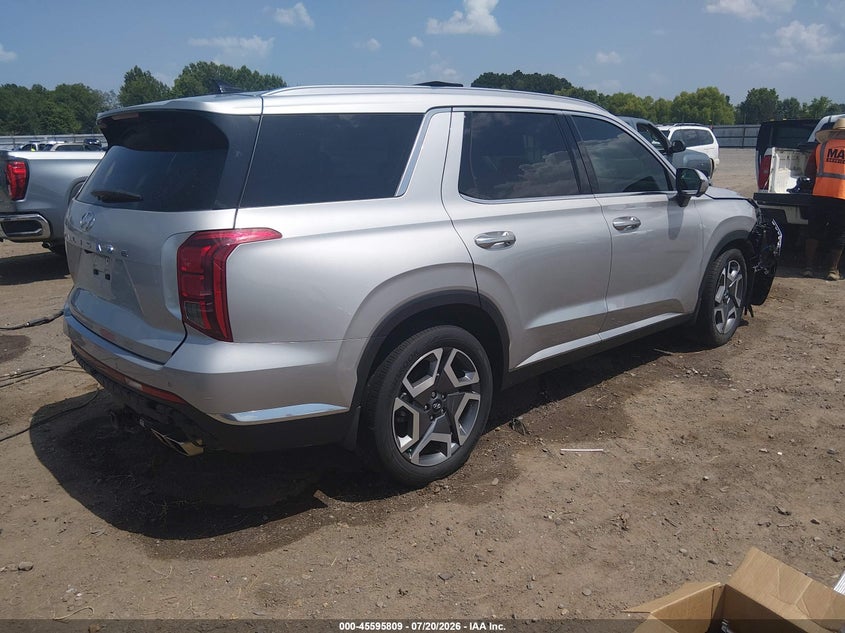 2024 Hyundai Palisade VIN KM8R54GE6RU685091 IAAI salvage auction — FRONT & REAR, Salvage Title, sold $8,300 on 2026-08-26 (photo 4)
