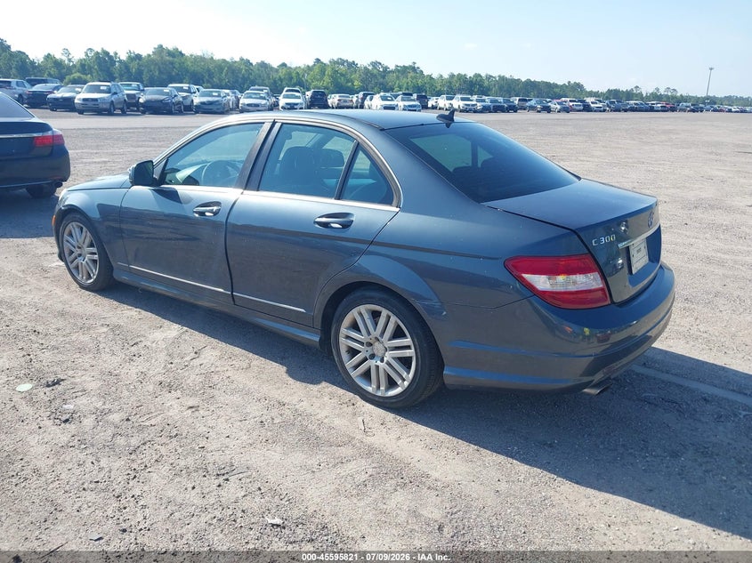 2009 Mercedes-benz C class VIN WDDGF54X69R042138 IAAI salvage auction — NORMAL WEAR, Clear (Florida), sold $425 on 2026-07-28 (photo 3)