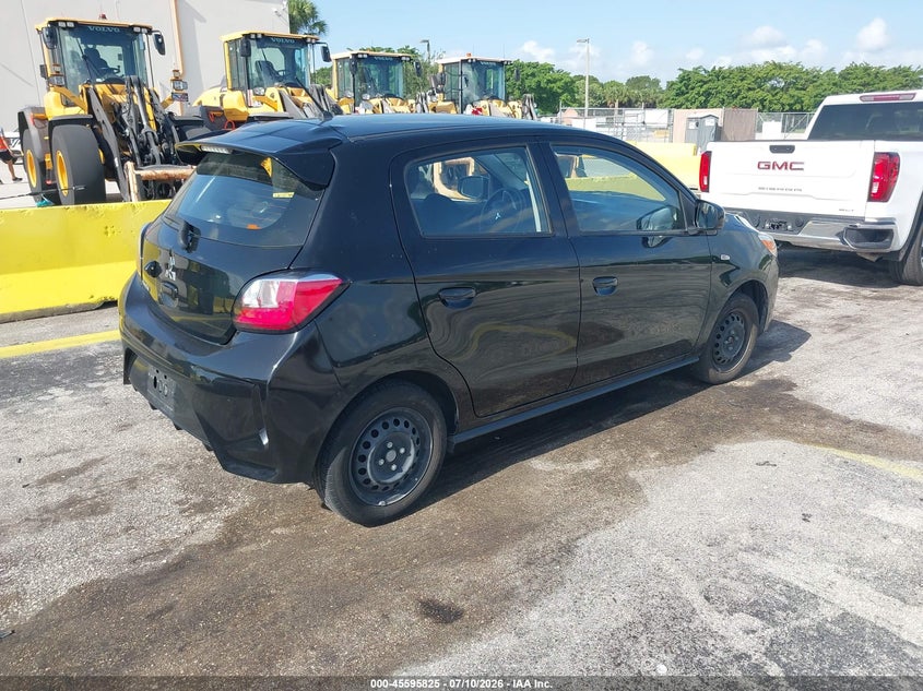 2024 Mitsubishi Mirage VIN ML32AUHJ4RH007903 IAAI salvage auction — SIDE, Enterprise Vehicles Salvage Only (Florida), sold $2,150 on 2026-07-23 (photo 4)