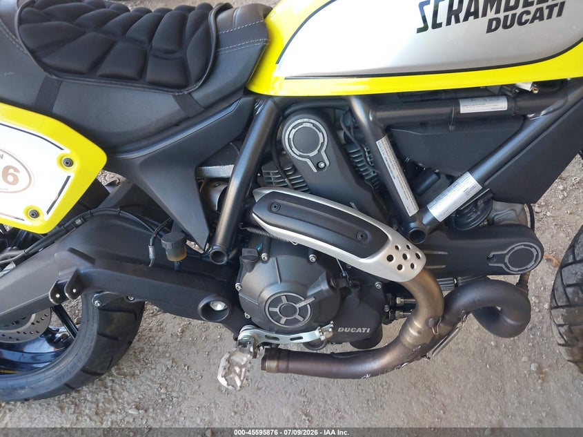 2016 Ducati Scrambler VIN ZDM15ANM2GB014296 IAAI salvage auction — REAR END, Wait Title, sold $1,150 on 2026-08-18 (photo 8)