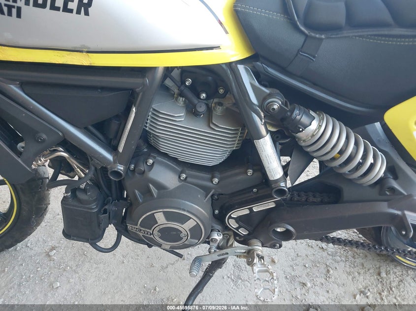 2016 Ducati Scrambler VIN ZDM15ANM2GB014296 IAAI salvage auction — REAR END, Wait Title, sold $1,150 on 2026-08-18 (photo 9)