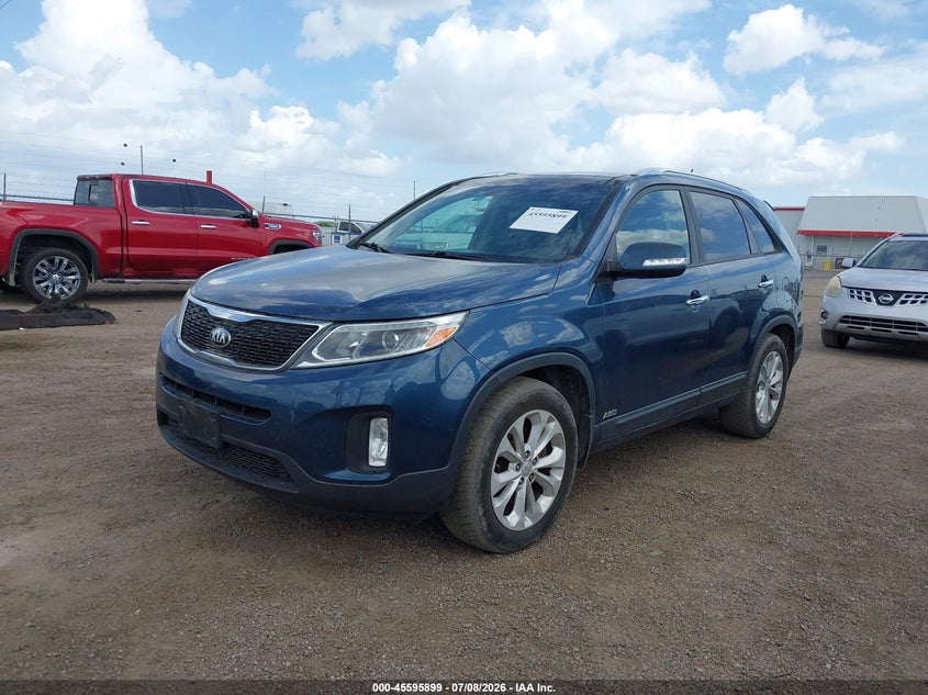 2014 Kia Sorento VIN 5XYKUDA76EG452777 IAAI salvage auction — RIGHT SIDE, Original (Texas), sold $1,450 on 2026-07-14 (photo 2)
