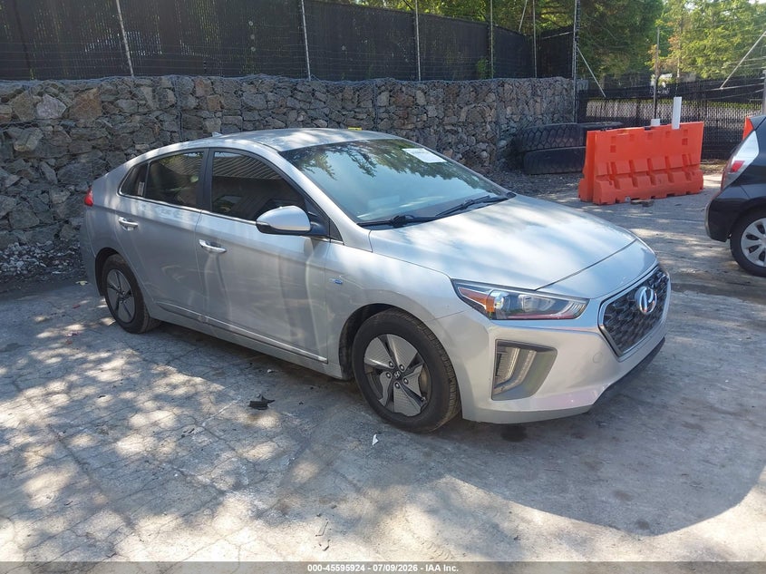 2020 Hyundai Ioniq hybrid VIN KMHC75LC1LU201118 IAAI salvage auction — ALL OVER, Clear (New York), sold $1,050 on 2026-07-29 (photo 1)