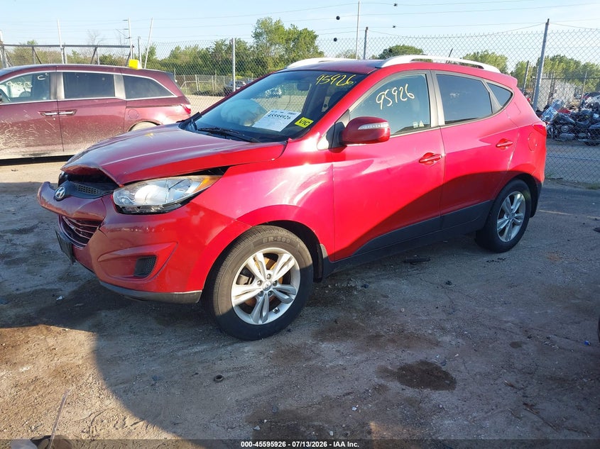 2012 Hyundai Tucson VIN KM8JUCAC7CU509983 IAAI salvage auction — FRONT END, Junk Bill Of Sale Mv2459 (Wisconsin), sold $400 on 2026-07-30 (photo 2)