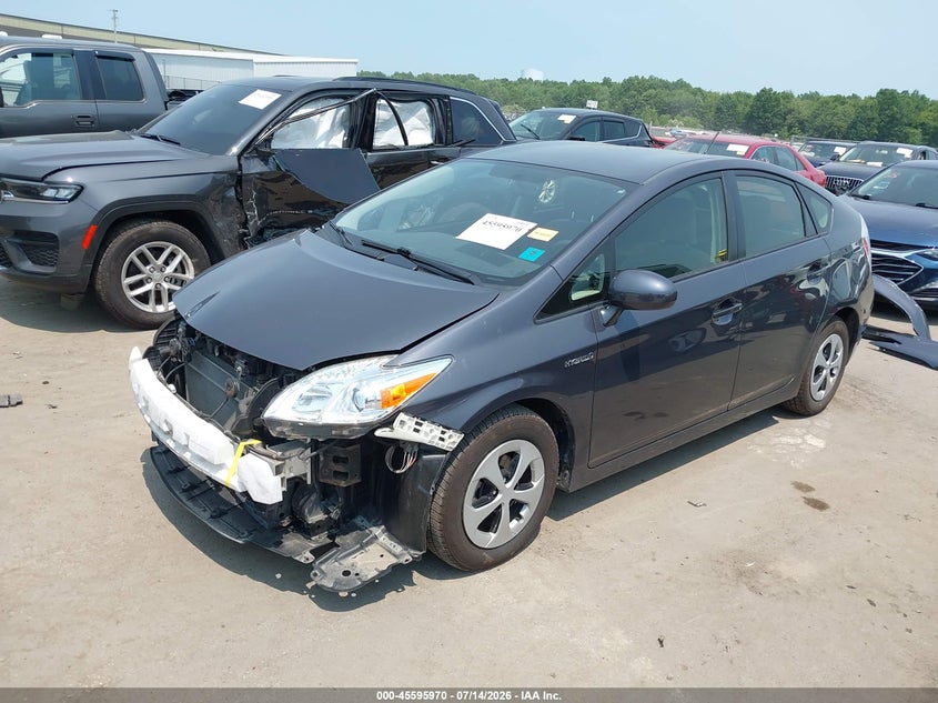 2015 Toyota Prius VIN JTDKN3DU8F1921524 IAAI salvage auction — FRONT END, Salvage Title, sold $2,150 on 2026-07-22 (photo 2)