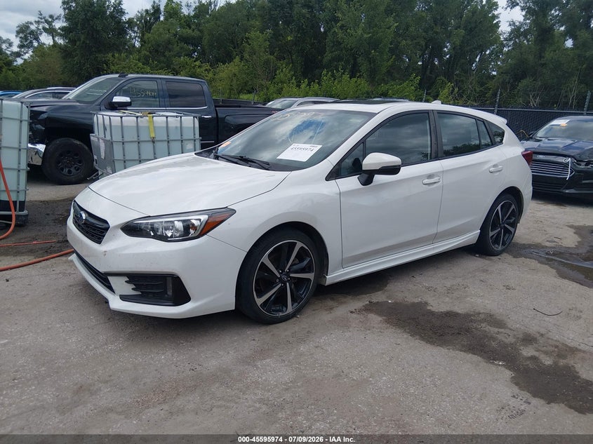 2022 Subaru Impreza VIN 4S3GTAM61N3729026 IAAI salvage auction — HAIL, Salvage (Kansas), sold $9,500 on 2026-08-23 (photo 2)