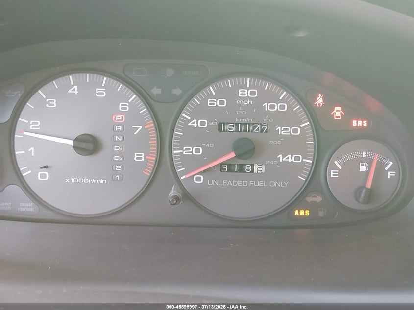 1997 Acura Integra VIN JH4DB7655VS004661 IAAI salvage auction — NORMAL WEAR, Original (Kentucky), sold $200 on 2026-07-21 (photo 7)