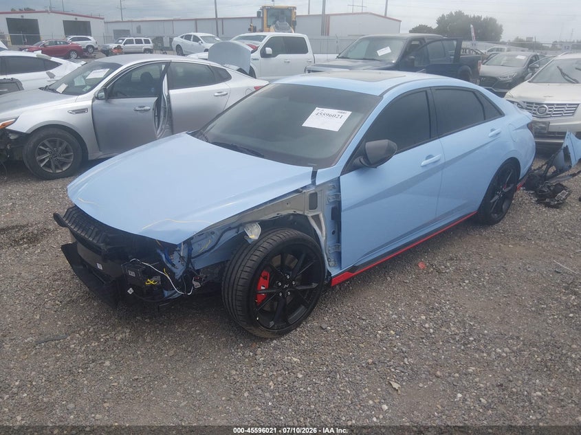 2026 Hyundai Elantra n VIN KMHLW4DK0TU041333 IAAI salvage auction — FRONT END, Salvage Title, sold $9,500 on 2026-08-07 (photo 2)