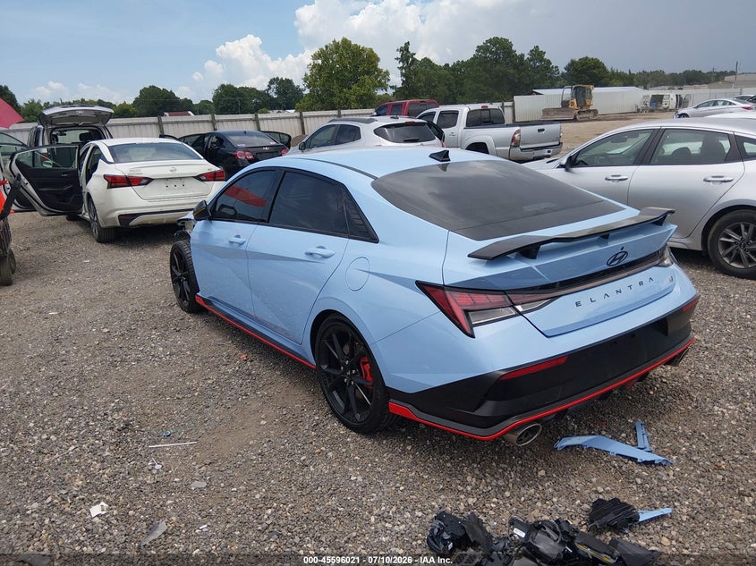 2026 Hyundai Elantra n VIN KMHLW4DK0TU041333 IAAI salvage auction — FRONT END, Salvage Title, sold $9,500 on 2026-08-07 (photo 3)
