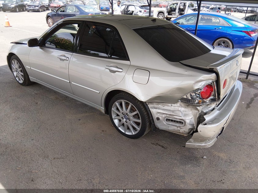 2004 Lexus Is 300 VIN JTHBD192040081366 IAAI salvage auction — FRONT & REAR, Salvage (Connecticut), sold $550 on 2026-07-30 (photo 3)
