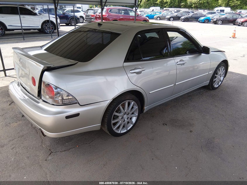 2004 Lexus Is 300 VIN JTHBD192040081366 IAAI salvage auction — FRONT & REAR, Salvage (Connecticut), sold $550 on 2026-07-30 (photo 4)