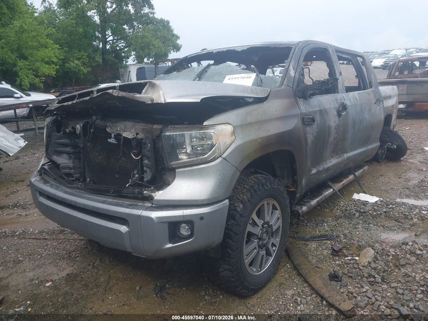 2019 Toyota Tundra VIN 5TFAY5F11KX836937 IAAI salvage auction — BURN, Non-Repairable (Tennessee), sold $1,050 on 2026-07-30 (photo 2)