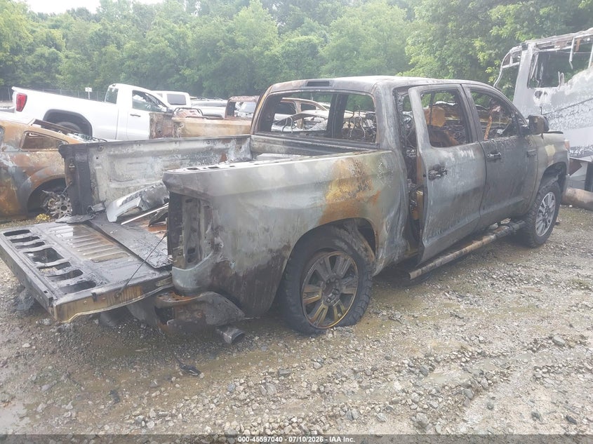 2019 Toyota Tundra VIN 5TFAY5F11KX836937 IAAI salvage auction — BURN, Non-Repairable (Tennessee), sold $1,050 on 2026-07-30 (photo 4)