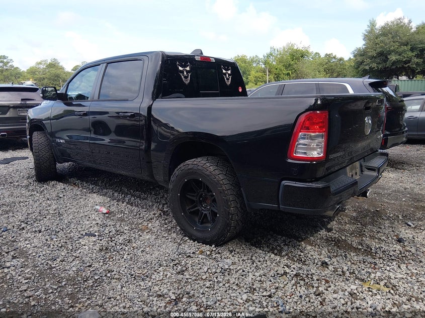 2019 Ram 1500 VIN 1C6SRFFT7KN826683 IAAI salvage auction — SIDE, Salvage Title, sold $9,400 on 2026-08-01 (photo 3)