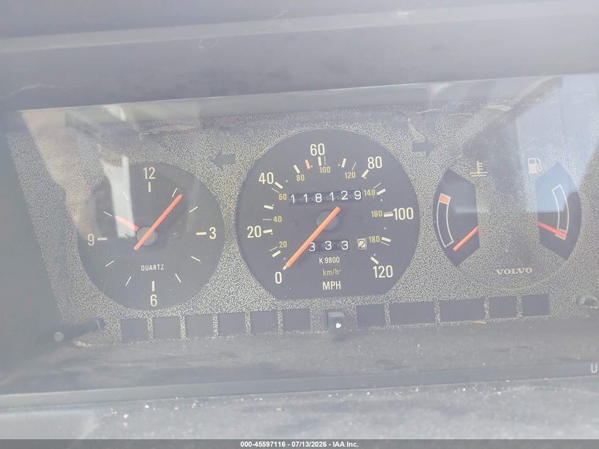 1991 Volvo 240 VIN YV1AA8852M1889863 IAAI salvage auction — NORMAL WEAR, Clear (Massachusetts), sold $25 on 2026-07-21 (photo 7)