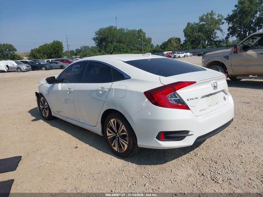 2018 Honda Civic VIN JHMFC1F35JX005520 IAAI salvage auction — FRONT END, Salvage Title, sold $1,300 on 2026-08-02 (photo 3)