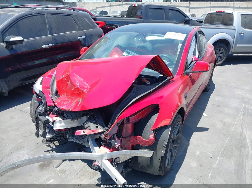 2023 Tesla Model 3 VIN 5YJ3E1EA1PF553158 IAAI salvage auction — FRONT END, Salvage Title, sold $5,125 on 2026-07-15 (photo 2)