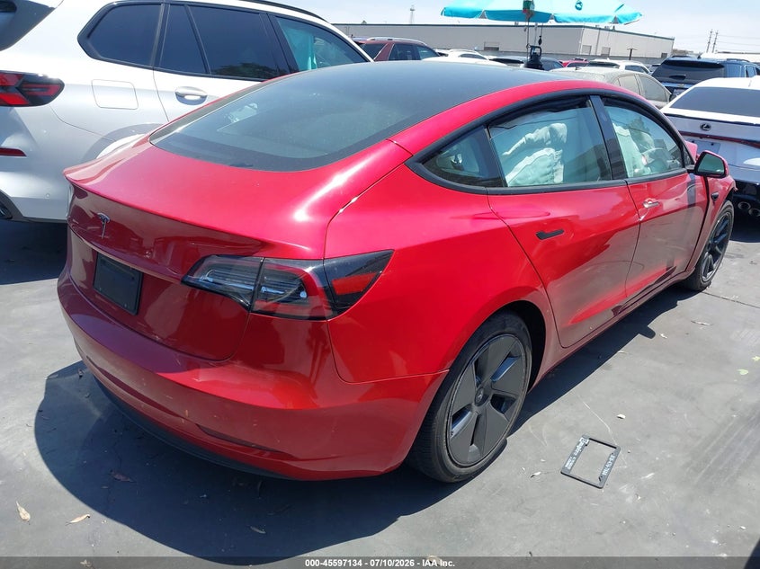 2023 Tesla Model 3 VIN 5YJ3E1EA1PF553158 IAAI salvage auction — FRONT END, Salvage Title, sold $5,125 on 2026-07-15 (photo 4)