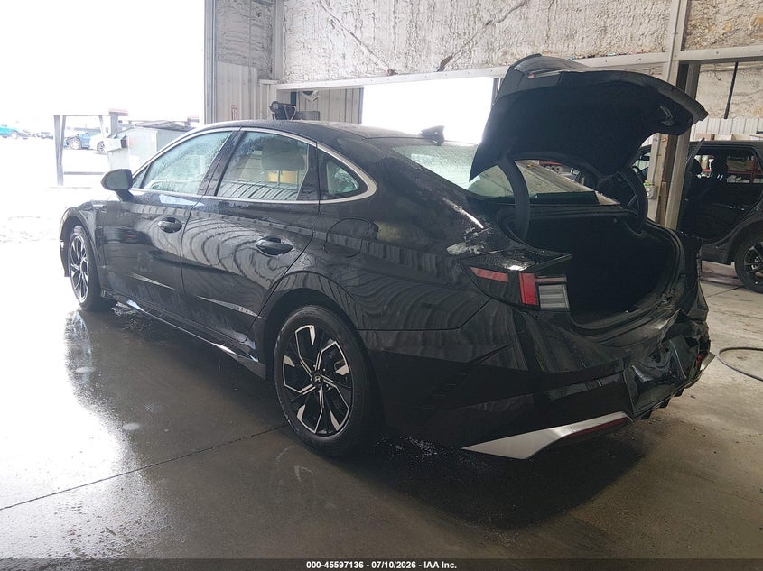 2025 Hyundai Sonata VIN KMHL64JA7SA496496 IAAI salvage auction — REAR END, Salvage Title, sold $7,025 on 2026-07-15 (photo 3)