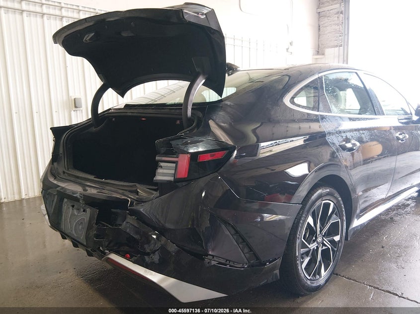 2025 Hyundai Sonata VIN KMHL64JA7SA496496 IAAI salvage auction — REAR END, Salvage Title, sold $7,025 on 2026-07-15 (photo 6)