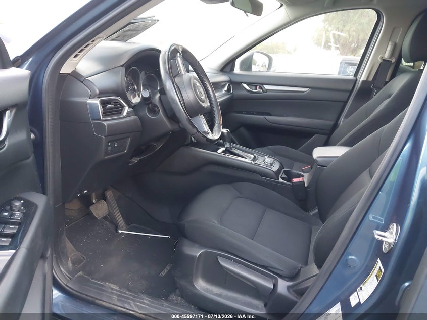 2019 Mazda Cx-5 VIN JM3KFABM6K0541352 IAAI salvage auction — LEFT FRONT, Salvage Certificate (California), sold $125 on 2026-07-24 (photo 5)