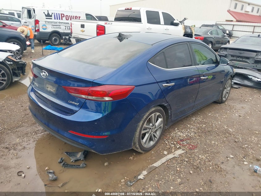 2017 Hyundai Elantra VIN 5NPD84LF8HH084732 IAAI salvage auction — FRONT END, Original (Texas), sold $1,575 on 2026-09-03 (photo 4)