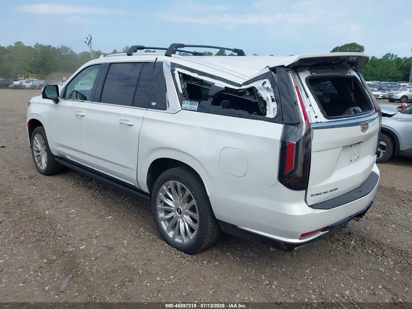 2023 Cadillac Escalade VIN 1GYS4LKL8PR446550 IAAI salvage auction — STORM DAMAGE, Mv-907A (New York), sold $35,400 on 2026-07-30 (photo 3)