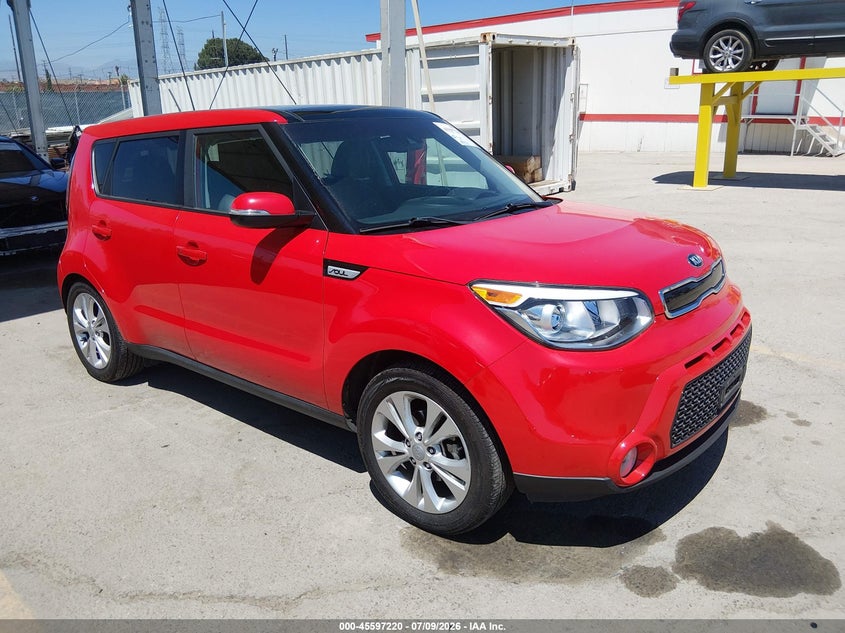 2016 Kia Soul VIN KNDJX3A54G7867396 IAAI salvage auction — LEFT REAR, Salvage Title, sold $1,300 on 2026-07-29 (photo 1)