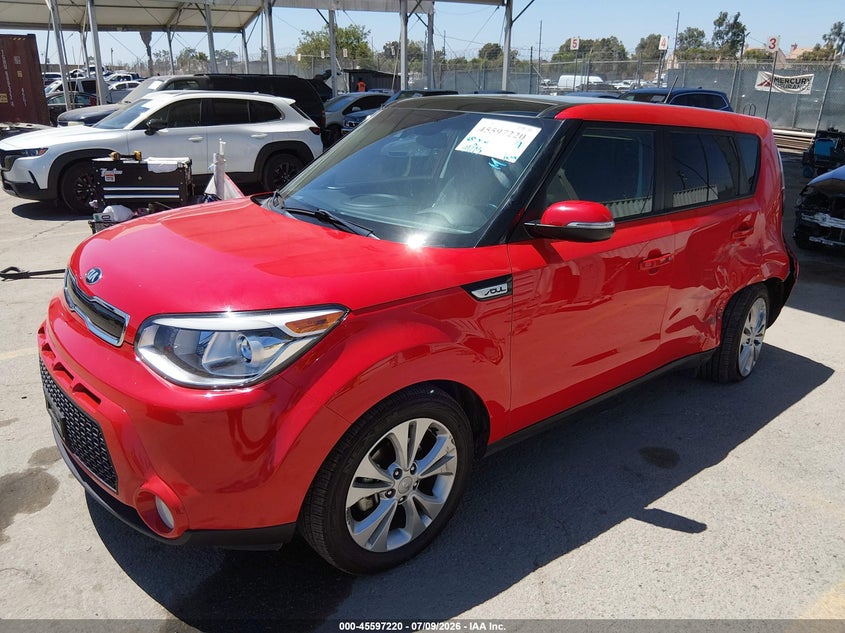 2016 Kia Soul VIN KNDJX3A54G7867396 IAAI salvage auction — LEFT REAR, Salvage Title, sold $1,300 on 2026-07-29 (photo 2)