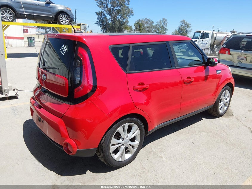 2016 Kia Soul VIN KNDJX3A54G7867396 IAAI salvage auction — LEFT REAR, Salvage Title, sold $1,300 on 2026-07-29 (photo 4)