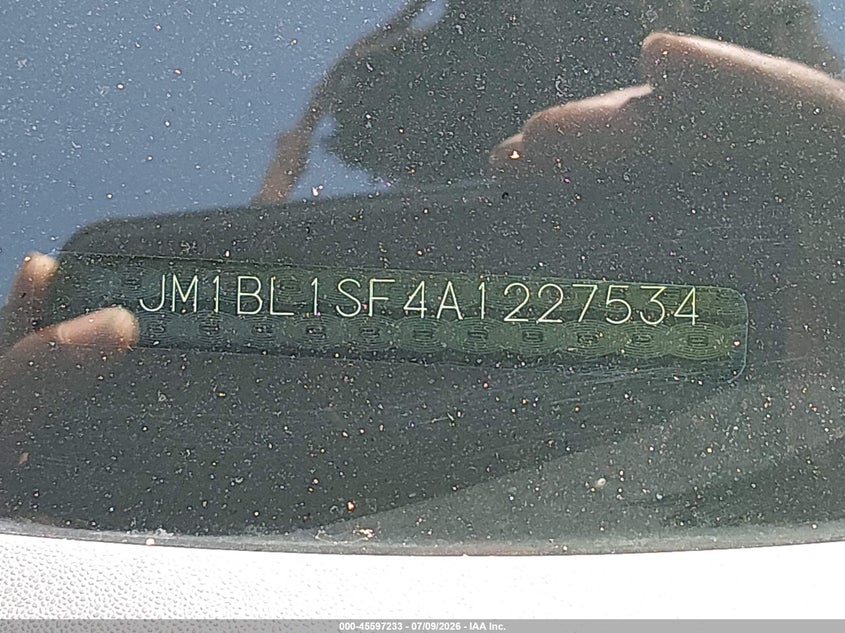 2010 Mazda 3 VIN JM1BL1SF4A1227534 IAAI salvage auction — FRONT END, Rebuildable (Florida), sold $225 on 2026-07-28 (photo 9)