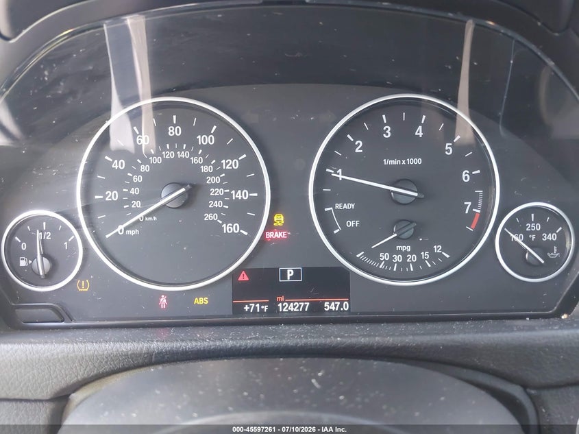 2015 BMW 3er VIN WBA3C3G50FNS76145 IAAI salvage auction — RIGHT SIDE, Salvage Title, sold $975 on 2026-08-19 (photo 7)