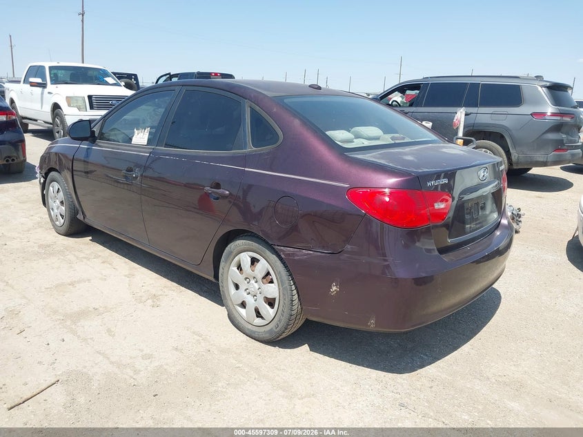 2008 Hyundai Elantra VIN KMHDU46D58U388852 IAAI salvage auction — NORMAL WEAR, Original (Texas), sold $100 on 2026-07-28 (photo 3)