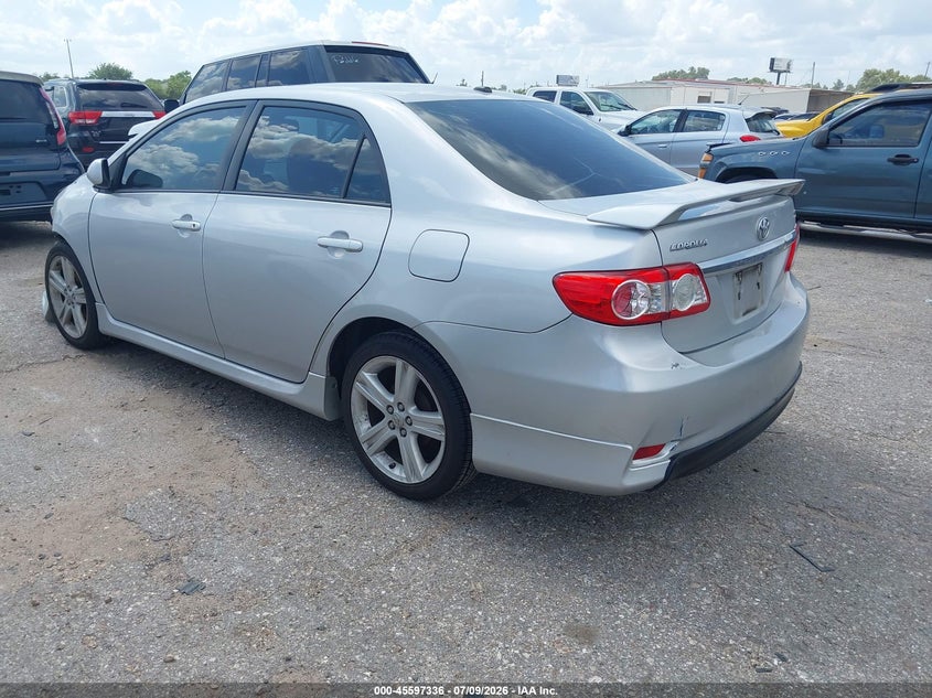 2013 Toyota Corolla VIN 5YFBU4EE8DP086369 IAAI salvage auction — NORMAL WEAR, Original (Texas), sold $2,250 on 2026-07-29 (photo 3)