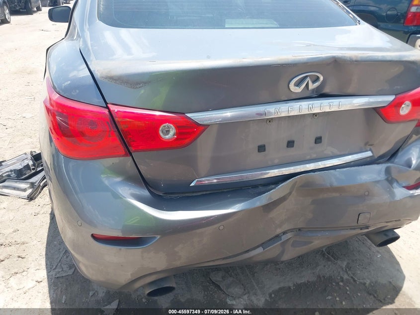 2016 Infiniti Q50 VIN JN1EV7AP3GM304022 IAAI salvage auction — REAR END, Wait Title, sold $525 on 2026-08-23 (photo 6)