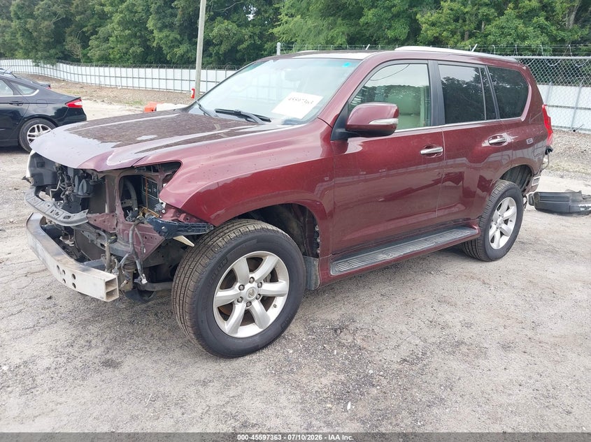 2011 Lexus Gx VIN JTJBM7FX5B5020631 IAAI salvage auction — FRONT END, Salvage (Georgia), sold $6,600 on 2026-08-26 (photo 2)