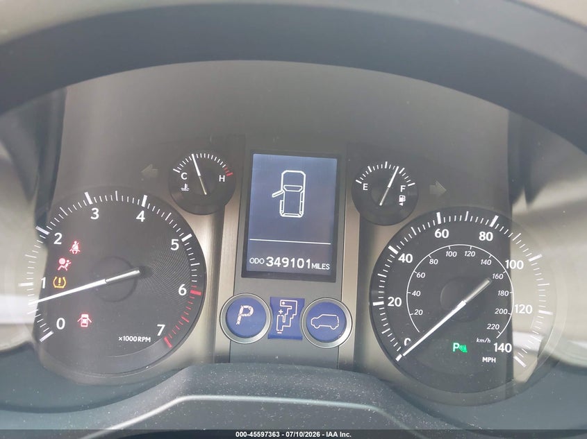 2011 Lexus Gx VIN JTJBM7FX5B5020631 IAAI salvage auction — FRONT END, Salvage (Georgia), sold $6,600 on 2026-08-26 (photo 7)