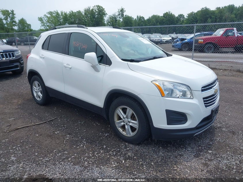 2016 Chevrolet Trax VIN KL7CJLSB5GB762147 IAAI salvage auction — NORMAL WEAR, Clear (New York), sold $475 on 2026-07-28 (photo 1)