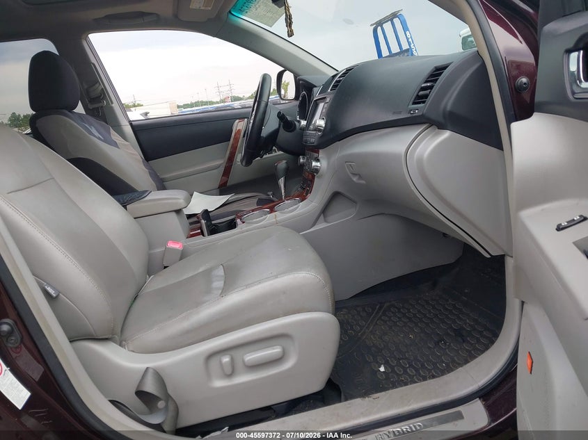 2012 Toyota Highlander VIN JTEDC3EH1C2009223 IAAI salvage auction — REAR END, Salvage Title, sold $850 on 2026-07-21 (photo 5)